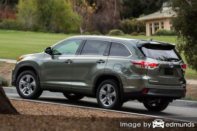 Insurance rates Toyota Highlander Hybrid in Miami